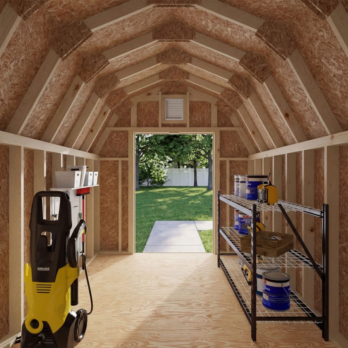 Colonial Greenfield Barn Shed