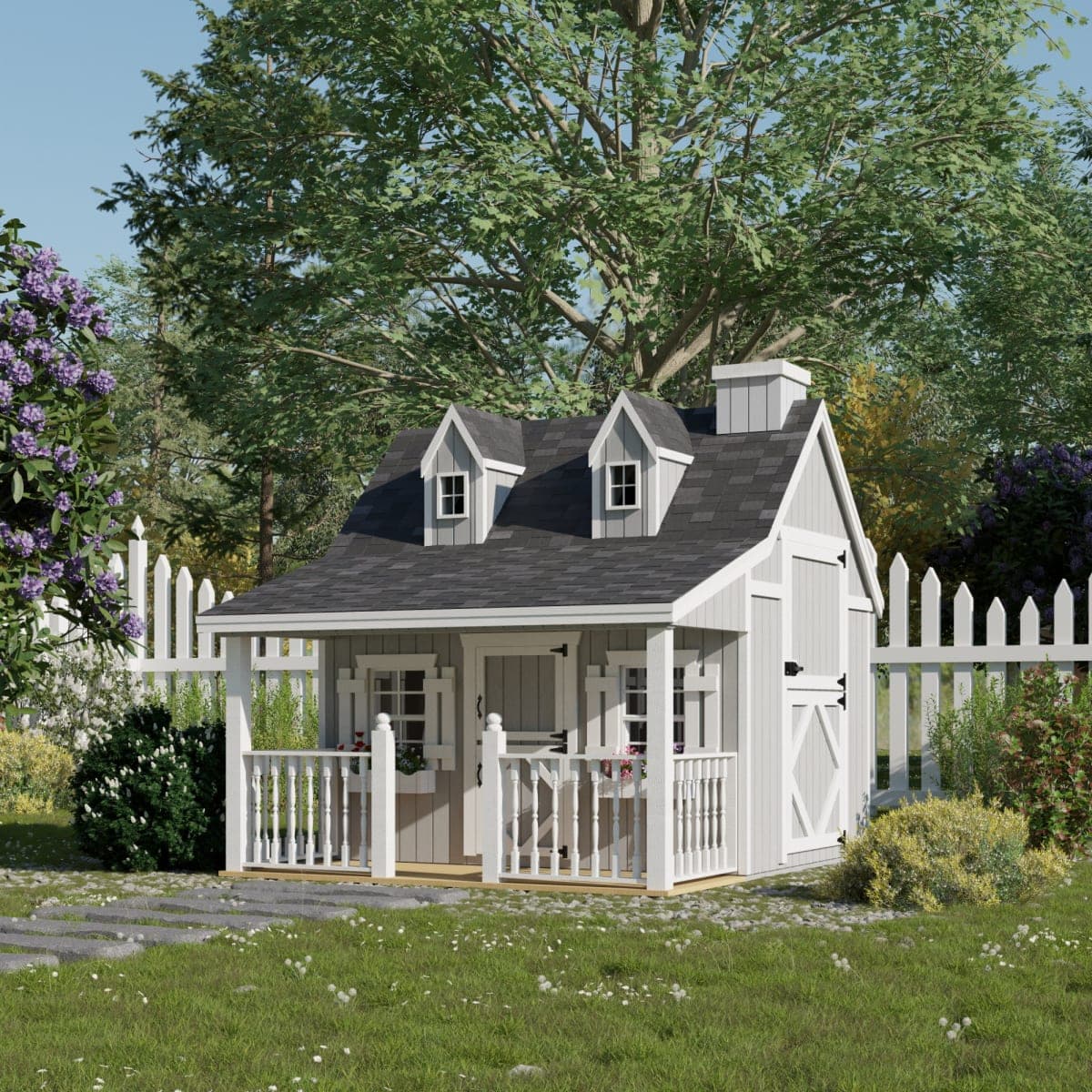 Pennfield Cottage Playhouse with Porch lifestyle