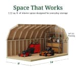 Classic Gambrel 4' Barn Shed