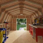 Classic Gambrel 4' Barn Shed