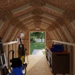 Classic Gambrel 4' Barn Shed