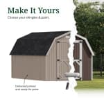 Classic Gambrel 4' Barn Shed