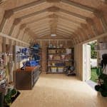 Classic Gambrel 6' Barn Shed with Side Entry