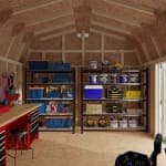 Classic Gambrel 6' Barn Shed with Side Entry