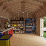 Classic Gambrel 6' Barn Shed with Side Entry