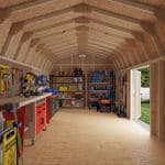Classic Gambrel 6' Barn Shed with Side Entry