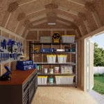 Classic Gambrel 6' Barn Shed with Side Entry