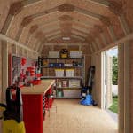 Classic Gambrel 6' Barn Shed with Side Entry