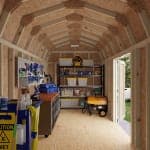 Classic Gambrel 6' Barn Shed with Side Entry