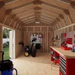 Classic Gambrel 6' Barn Shed with Side Entry