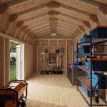 Classic Gambrel 6' Barn Shed with Side Entry