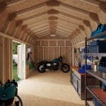Classic Gambrel 6' Barn Shed with Side Entry