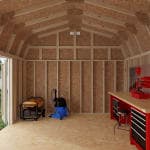 Classic Gambrel 6' Barn Shed with Side Entry