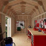 Classic Gambrel 6' Barn Shed with Side Entry