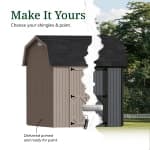 Classic Gambrel 6' Barn Shed with Side Entry