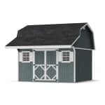 Classic Gambrel Barn Shed with Overhang