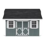 Classic Gambrel Barn Shed with Overhang
