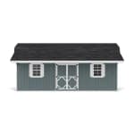 Classic Gambrel Barn Shed with Overhang