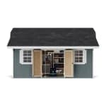 Classic Gambrel Barn Shed with Overhang