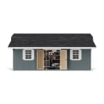 Classic Gambrel Barn Shed with Overhang