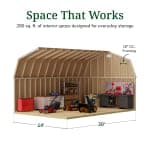 Classic Gambrel Large Barn Shed