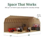 Classic Gambrel Large Barn Shed