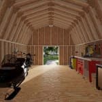 Classic Gambrel Large Barn Shed