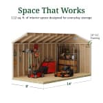 Classic Gable Shed with Side Entry