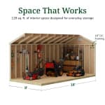 Classic Gable Shed with Side Entry