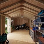 Classic Gable Shed with Side Entry