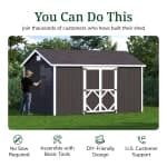 Classic Gable Shed with Side Entry