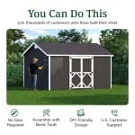 Classic Gable Shed with Side Entry