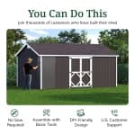 Classic Gable Shed with Side Entry