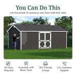 Classic Gable Shed with Side Entry