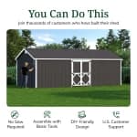 Classic Gable Shed with Side Entry