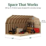 Colonial Greenfield Barn Shed