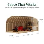 Colonial Greenfield Barn Shed