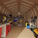 Colonial Greenfield Barn Shed