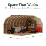 Value Gambrel 4' Barn Shed