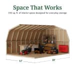 Value Gambrel 4' Barn Shed