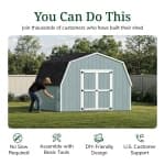 Value Gambrel 4' Barn Shed