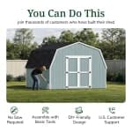 Value Gambrel 4' Barn Shed
