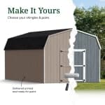 Value Gambrel 6' Barn Shed