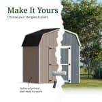 Value Gambrel 6' Barn Shed