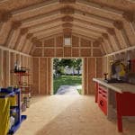 Colonial Woodbury Barn Shed