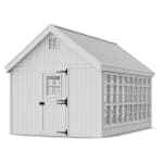 Colonial Gable Greenhouse main variant with deck & rail