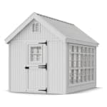 Colonial Gable Greenhouse main variant with deck & rail