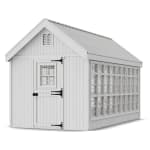 Colonial Gable Greenhouse main variant with deck & rail