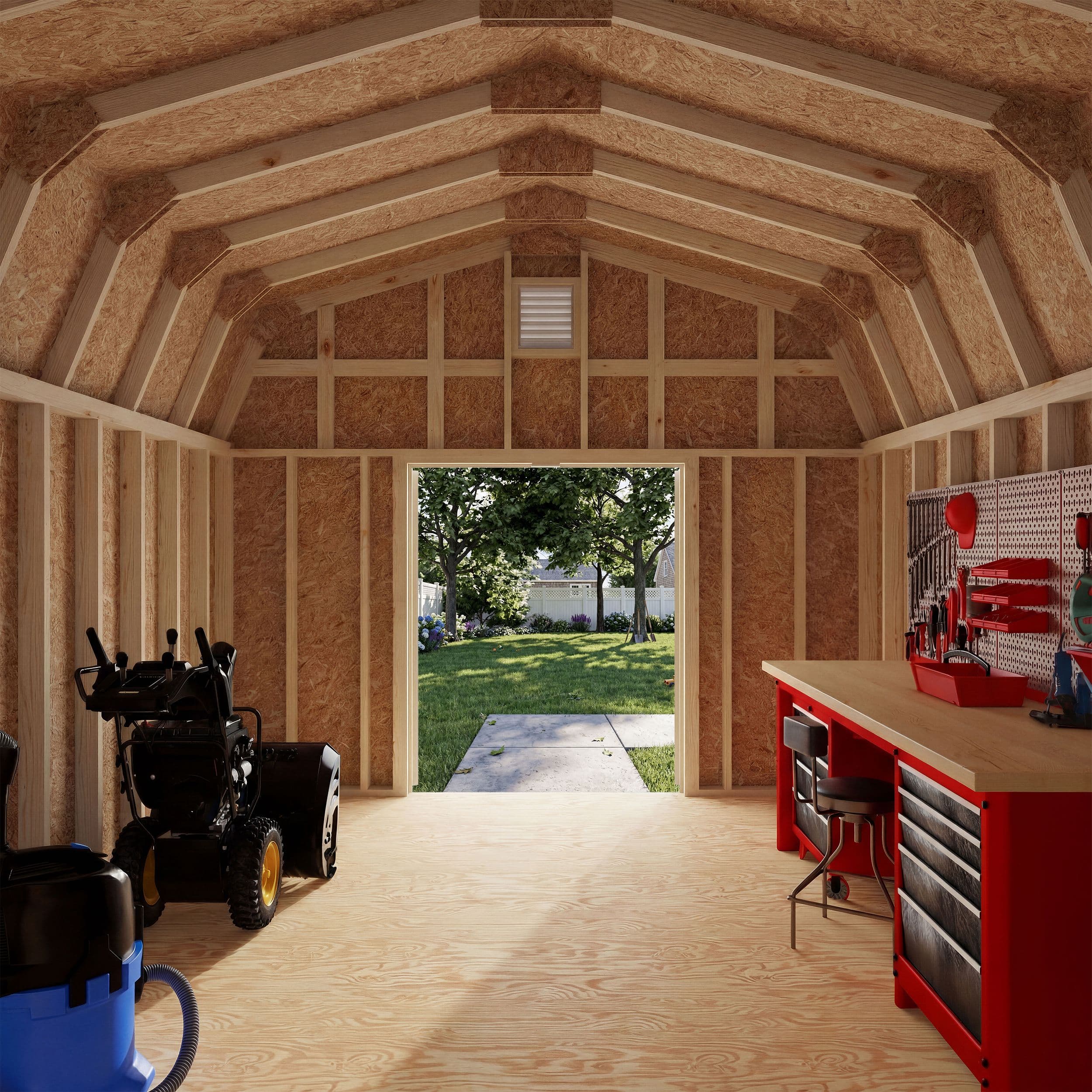 12x14 interior shed