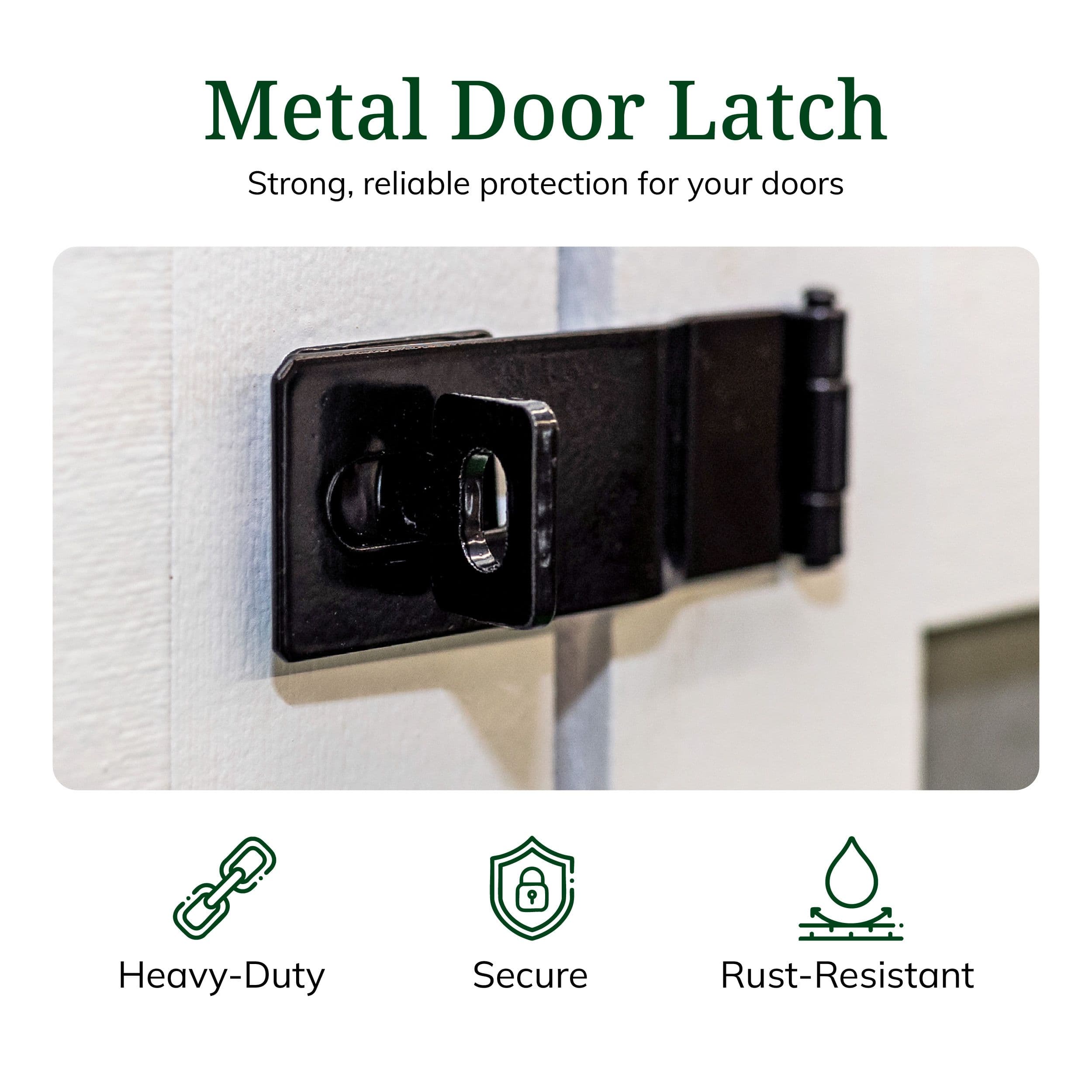 value series metal door latch for shed